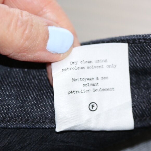 Rag & Bone Nina High Rise Ankle Cigarette Jeans Black Snake Foil SZ 30 NWT $255 - Picture 16 of 16